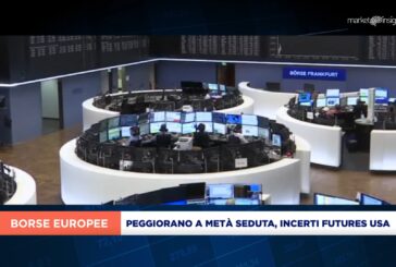 SI INTENSIFICANO LE VENDITE IN EUROPA A METÀ SEDUTA, MILANO PEGGIORA A -1%