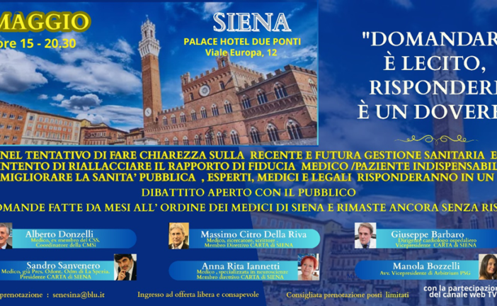 “Domandare è lecito, rispondere è un dovere”