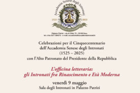 Gli Intronati fra Rinascimento ed Età Moderna: convegno a Palazzo Patrizi