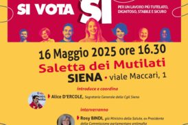 Incontro per 5 SI’ al Referendum su lavoro e cittadinanza: tra i relatori Rosy Bindi
