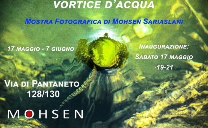 Mohsen Sariaslani espone il suo “Vortice d’acqua”