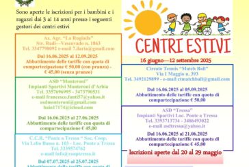 Monteroni d’Arbia: iniziano i campi estivi