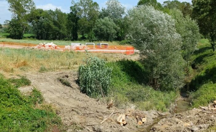 Ponte sullo Stile: in realizzazione il guado provvisorio