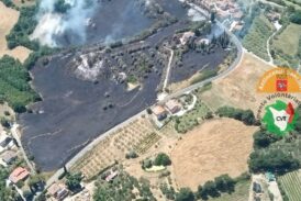 Giornata impegnativa per il servizio antincendio