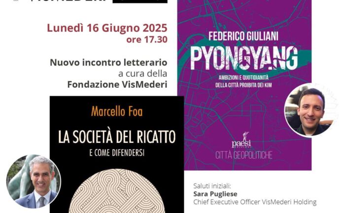 Fondazione VisMederi: geopolitica e società al centro del nuovo incontro letterario 
