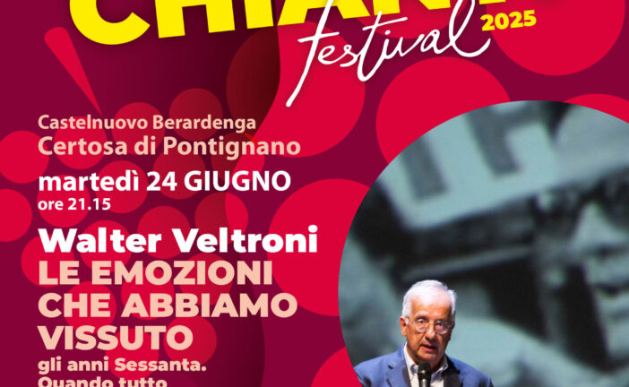 Chianti Festival: Walter Veltroni protagonista alla Certosa di Pontignano