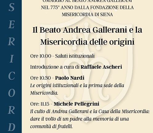 L’arciconfraternita di Misericordia di Siena compie 775 anni