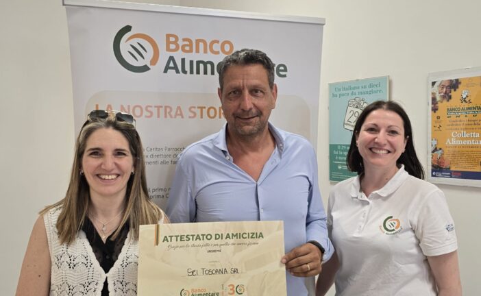 Sei Toscana conferma il proprio impegno accanto al Banco Alimentare