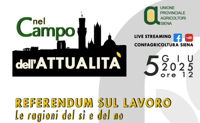 Referendum: confronto aperto sul lavoro con Confagricoltura