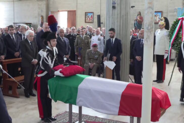 Carabinieri, Mattarella ai funerali del brigadiere capo Legrottaglie