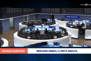 EUROPA PROSEGUE DEBOLE A METÀ SEDUTA CON PIAZZA AFFARI A -0,1%