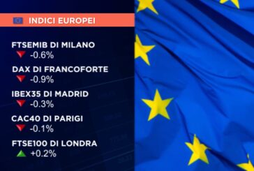 CHIUSURA PERLOPIÙ SOTTOTONO PER LE BORSE EUROPEE, MILANO -0,6%