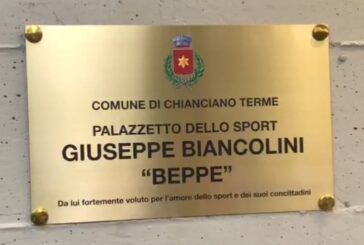 Il Palazzetto dello sport di Chianciano Terme intitolato a “Beppe” Biancolini