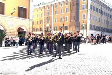 2 Giugno, l'esibizione della banda della Polizia di Stato
