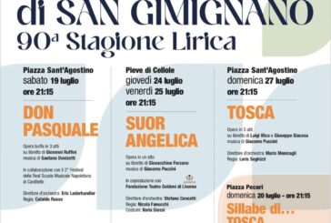 Il Festival di San Gimignano apre il 19 luglio con il Don Pasquale di Donizetti