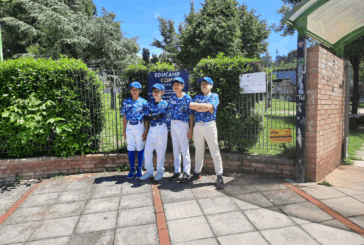 5  giovani del Siena BSC campioni regionali U12 con gli Etruscan Fighters