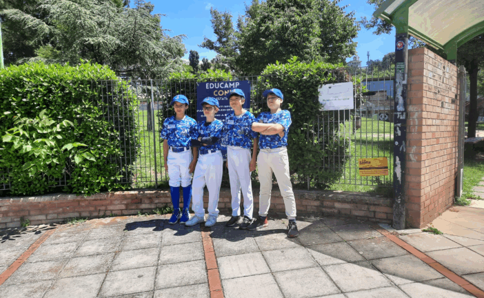 5  giovani dell’Estra Siena BSC campioni regionali Under 12 con gli Etruscan Fighters