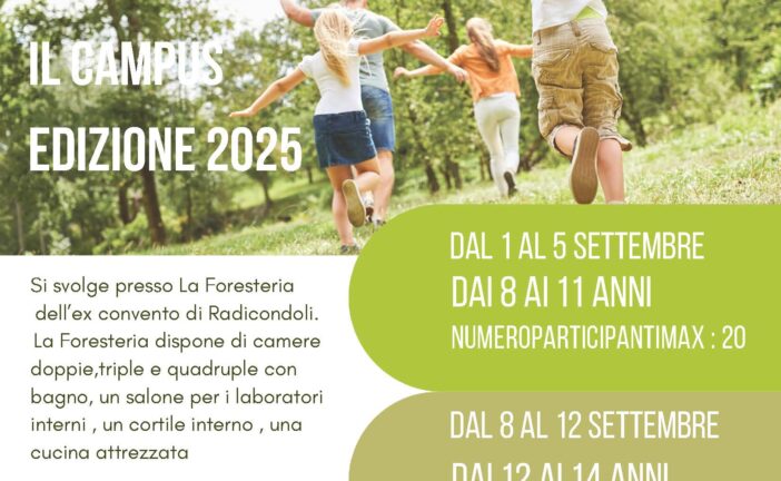 ILCAMPUS: campo estivo residenziale per bambini a Radicondoli