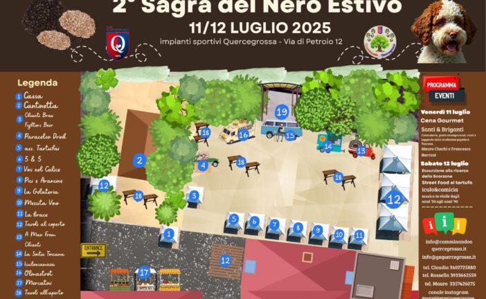 A Quercegrossa la 2ª Sagra del Nero Estivo: due giorni di eccellenze e tradizione