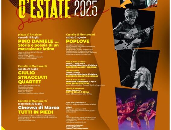 L’estate di Sovicille si accende. Otto eventi nel segno di musica d’autore, danza e poesia