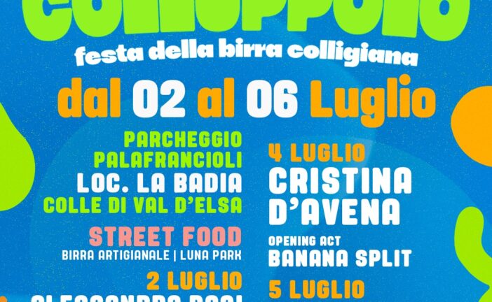 Colluppolo, cinque giorni di musica, spettacoli e divertimento a Colle di Val d’Elsa