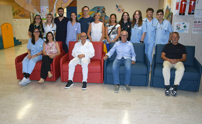 Atl: donate 4 poltrone letto alla Pediatria dell’AouS