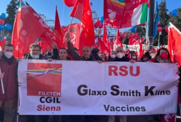 Filctem Cgil Siena: obiettivo ‘Preference to Leave’ GSK non raggiunto a fine giugno