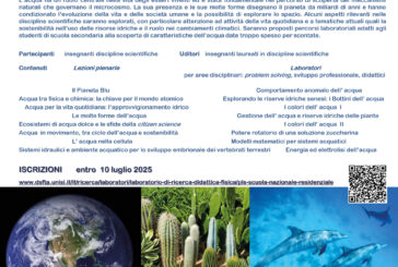 “I mondi dell’acqua: dagli atomi alla vita”: incontro all’UniSi