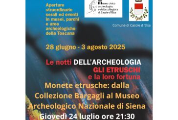 Tornano “Le notti dell’Archeologia” a Casole d’Elsa