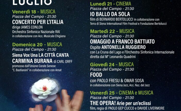 “Sboccia l’Estate” sotto il cielo di Piazza del Campo