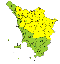 Rischio temporali sabato nella Toscana interna. Domenica miglioramento