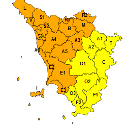 Temporali forti: codice arancione fino alla mattina del 29 agosto