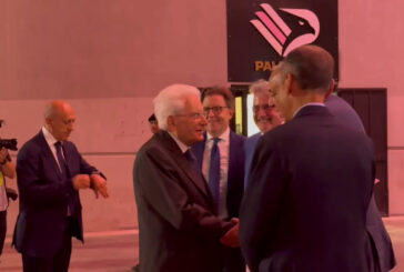 Palermo-Frosinone, l'arrivo del presidente Mattarella al Barbera