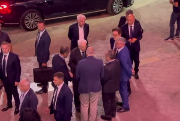 Palermo-Frosinone, l'ingresso del presidente Mattarella allo stadio