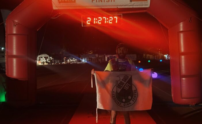 Andrea Amato primo italiano all’arrivo alla maratona del Muro di Berlino