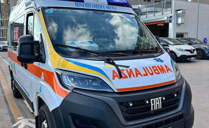 La Misericordia a Terranuova Bracciolini per i funerali di Giulia e Gianni