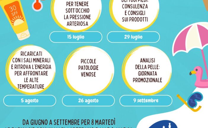 L’importanza dei sali minerali, consulti gratuiti nelle tre farmacie comunali