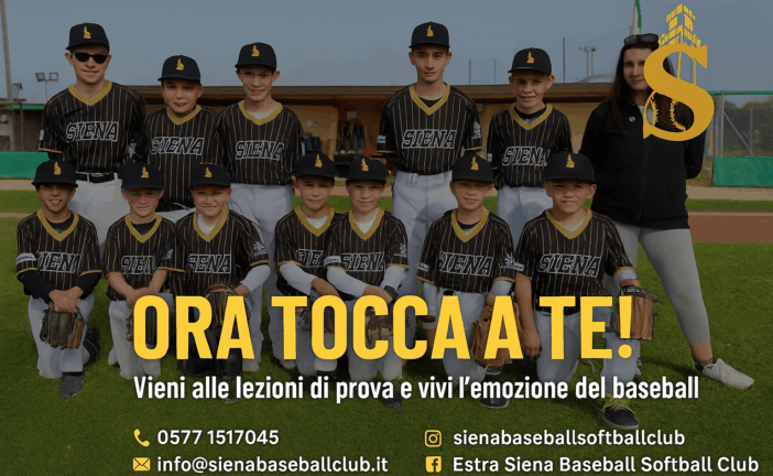 Prove gratuite di baseball per bambini e ragazzi a Siena