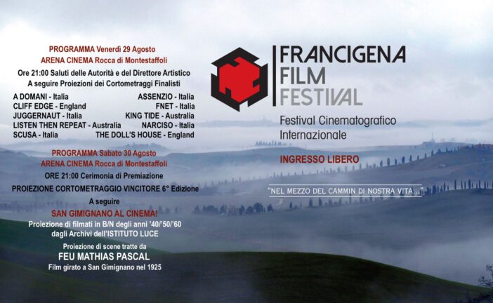 San Gimignano accoglie la serata conclusiva del Francigena Film Festival