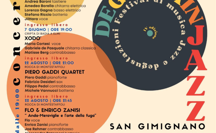 San Gimignano si accende di jazz: i prossimi appuntamenti di Degusta in Jazz