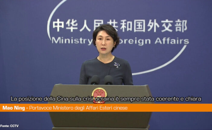 Ucraina, ministero Esteri Cina "Pechino è imparziale e promuove pace"