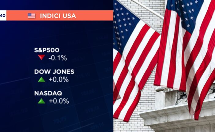 AVVIO CAUTO A WALL STREET, S&P 500 -0,1% E NASDAQ FLAT