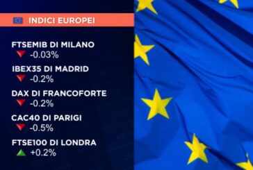 CHIUSURA PERLOPIÙ DEBOLE PER GLI EUROLISTINI, MILANO -0,03%