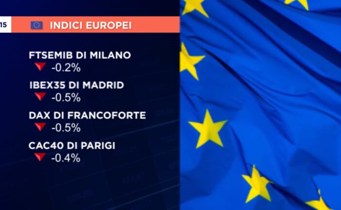 PARTENZA IN RIBASSO PER L’EUROPA, PIAZZA AFFARI -0,2%