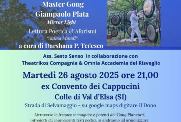 Bagno di gong planetari all’ex Convento dei cappuccini a Colle