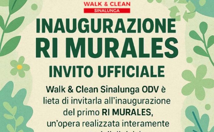 A Sinalunga il primo Ri Murales fatto con materiale di riciclo