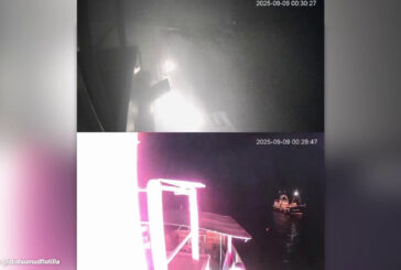 Sumud Flotilla, il video dell’esplosione a bordo di una imbarcazione.