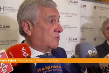 Tajani "Lavorare per costruire Stato Palestina e non favorire Hamas"