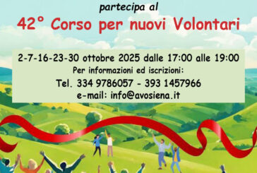 Avo Siena: al via il 42° Corso per volontari