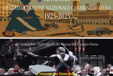 Il 19 settembre il concerto della Banda dei Carabinieri in Piazza del Campo